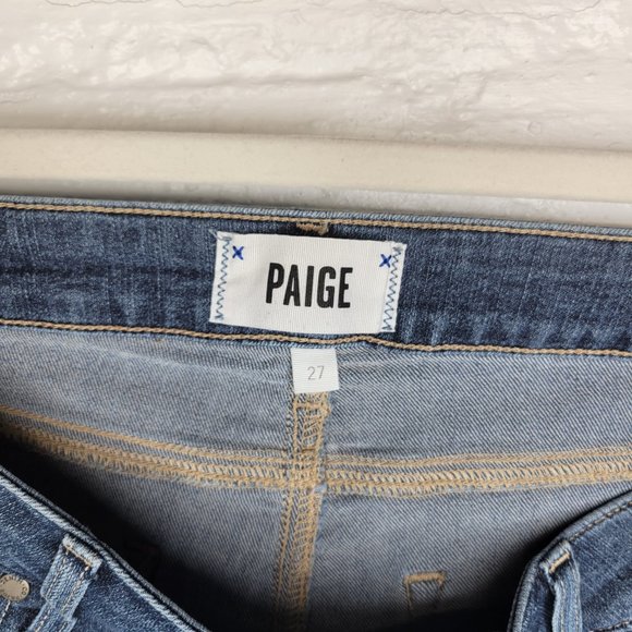 Paige Women's Size 27 Jean Shorts Jimmy Jimmy Short Cuffed - Picture 3 of 4
